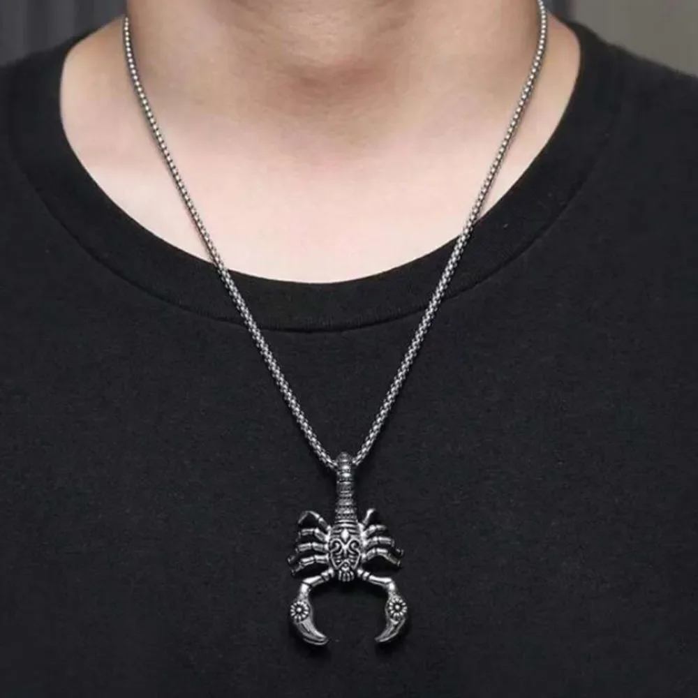 3for$20 1pc antique  Silver Color Scorpion Necklace